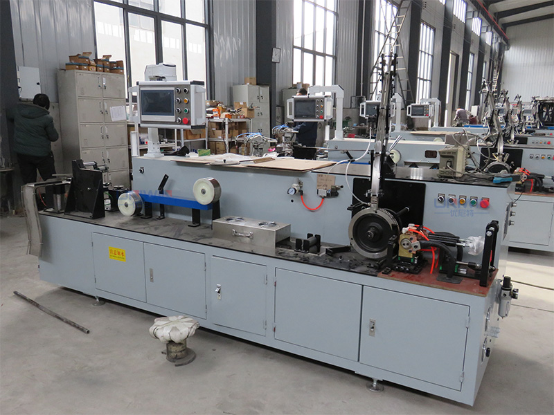 coil nail making machine with automatic rubber banding system