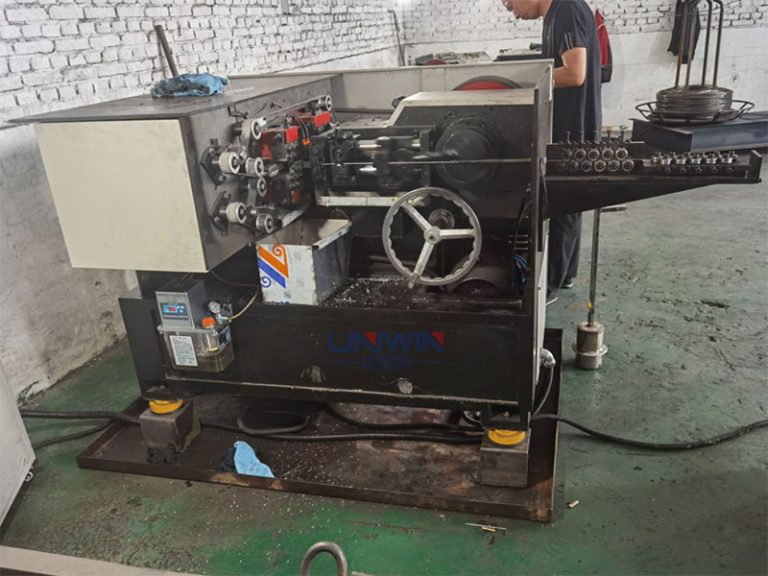 high speed nail making machine customer site