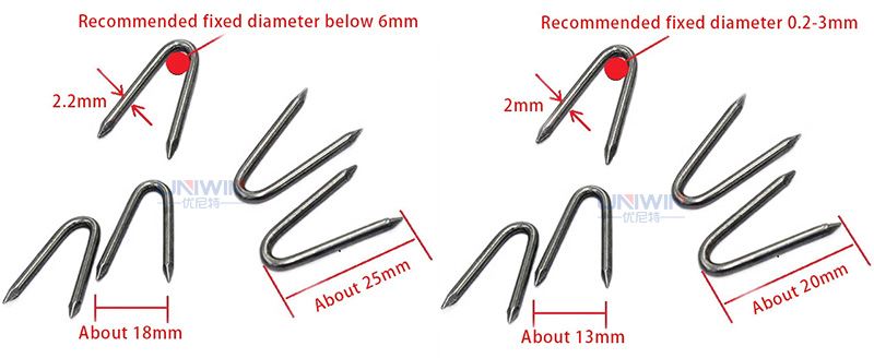 u fencing nail sizes