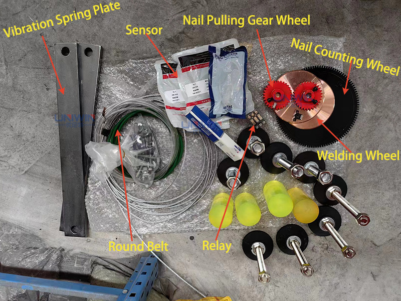 coil nail making machine spare parts
