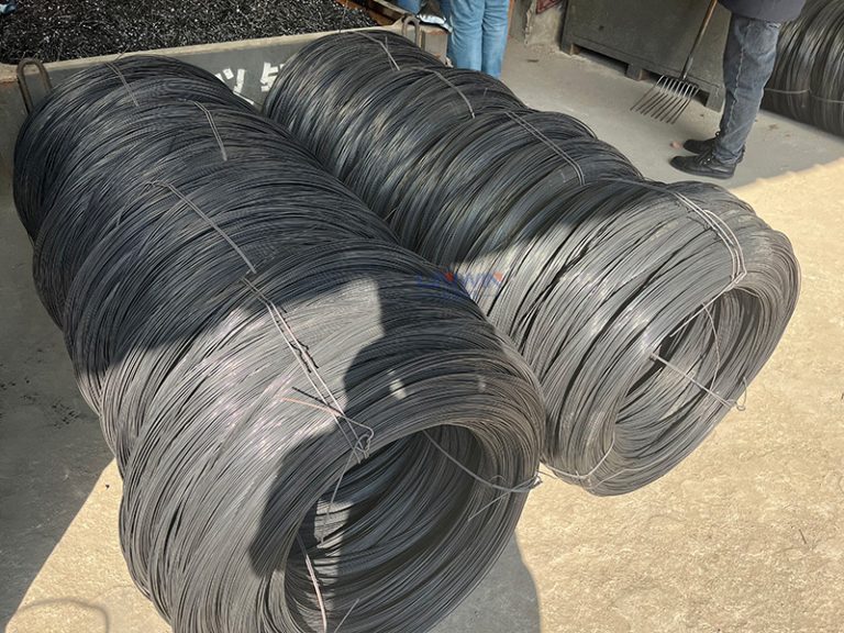 Finished nail making wire coils