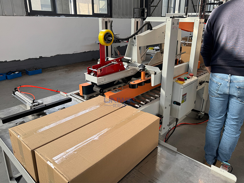 automatic carton sealing machine for coil nail packaging