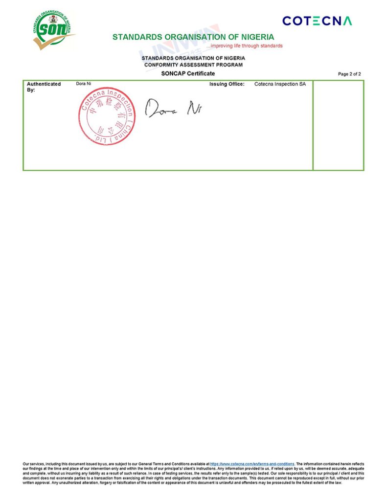 Official Signature & Stamp