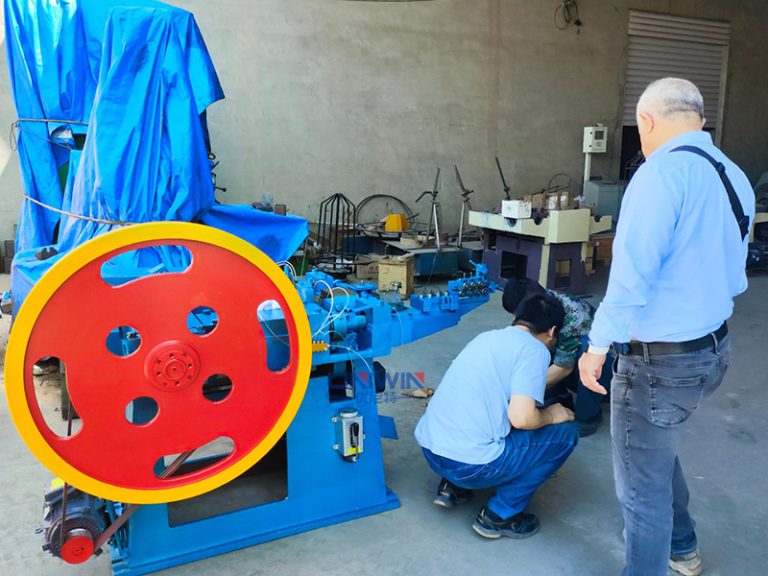 Turkey customer visiting nail making machine