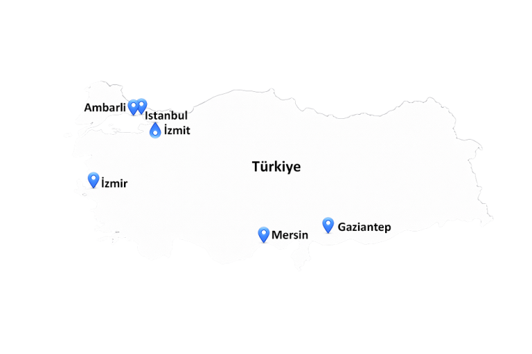 turkey map istanbul highlight